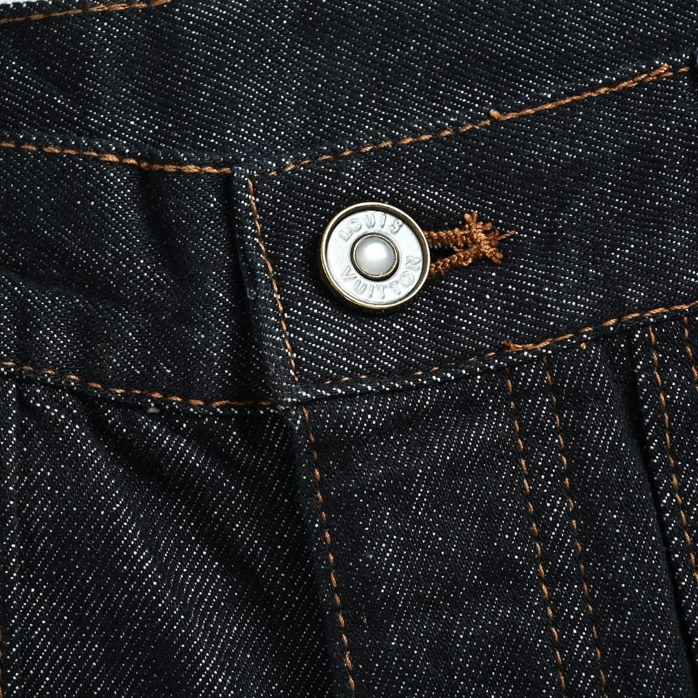 Louis Vuitton/Louis Vuitton embroidered logo jeans